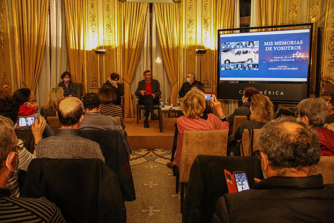 presentacion libro manuel caruncho en casa cmerica madrid